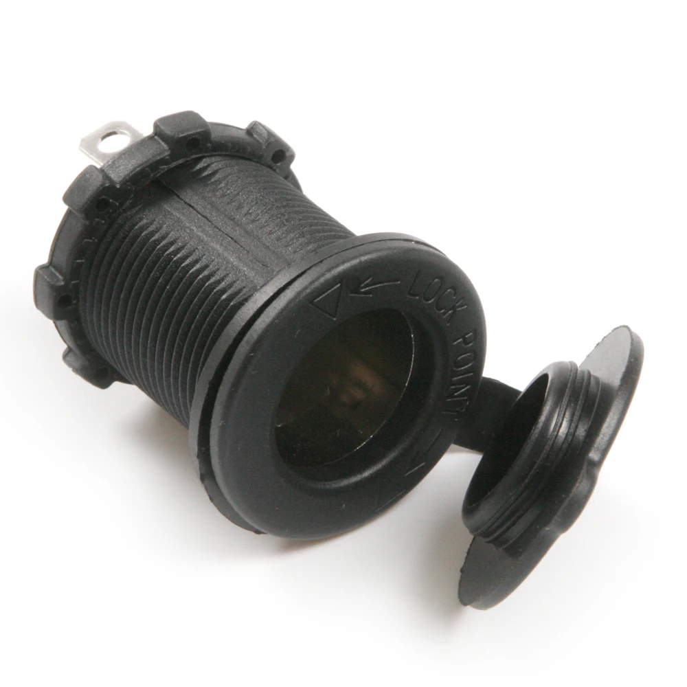 CIGARETTE LIGHTER SOCKET FLUSH MOUNT 12V 24 VOLT POWER ADAPTER NEW