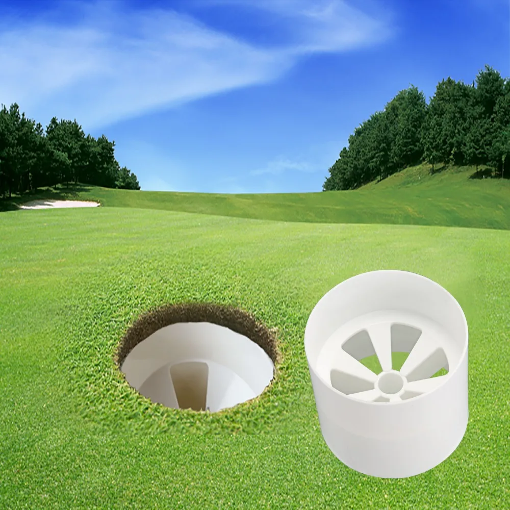 

Golf Hole Cup White Plastic Golf Hole Cup Golf Training Aids Putting Putter Yard Garden Backyard Training 10cm Outdoor Aids