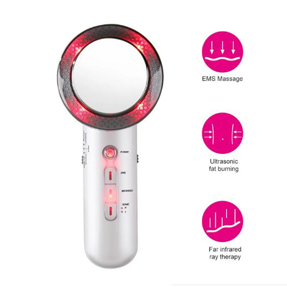 Perda de Peso Queimador de Gordura Ferramenta de Terapia Ultra-som Cavitação Corpo Emagrecimento Anti-celulite Massager Ultra-sônica Infravermelha Galvânica Ems 15 peso anti-celulite massager queimador de gordura ferramenta