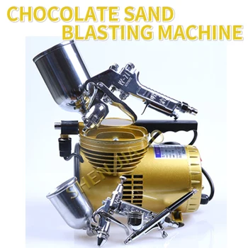 

2019 New Product Promotion Chocolate Sand Blasting Machine 220V Mousse Cake Starry Sky Flower Color Spray Gun Machine 1PC