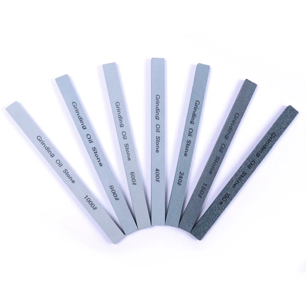 7Pcs 80 150 240 400 600 800 1000 Grinding Stone Green Carbide Knife