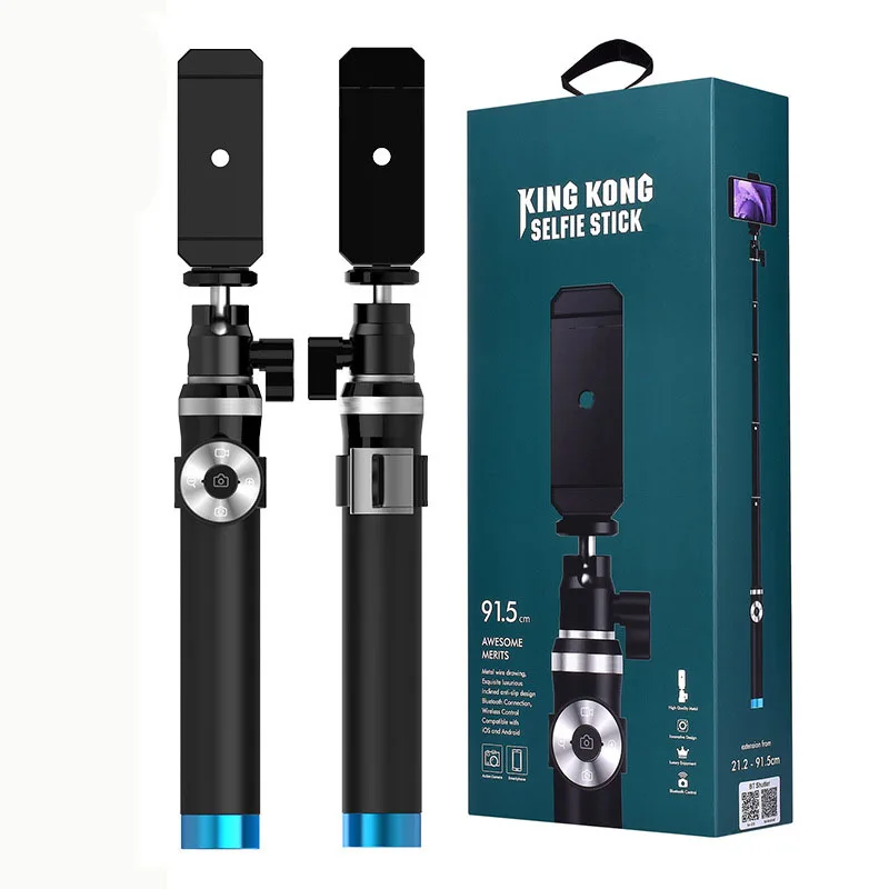 

Selfie Stick Monopod with Clip Holder+Shutter Remote Controller+Tripods For iPhone X 8 7 7 plus 6s For Huawei Smartphone Camera
