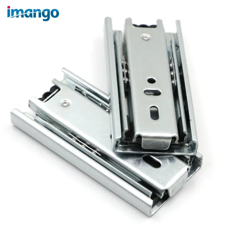 2pcs 4 6 8" Mini Short Drawer Slides Furniture Guide Rail Track