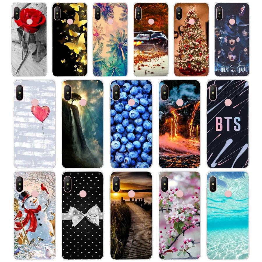 

X silicone Cover For Xiaomi MI A2 LITE Case Full Protection Soft tpu Back Cover Phone Cases For Xiomi MI A2 LITE bumper Coque