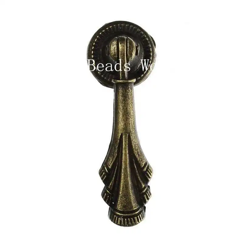 5 Sets Jewelry Wooden Box Furniture Knobs Drop Pull Handle