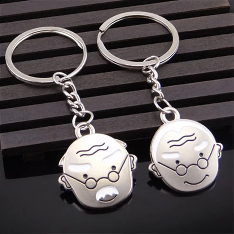 20 pairs/lot Life Together Couples Keychains Zinc Alloy Funny Cute Wear