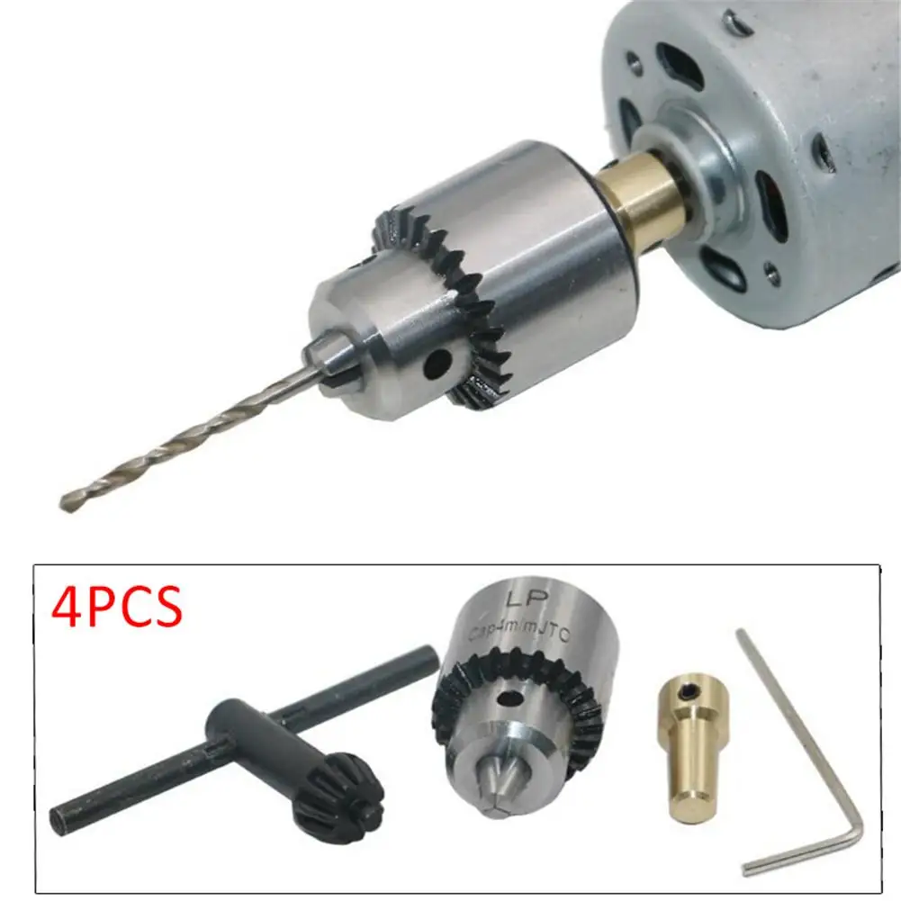 Микро Мотор сверла зажимные патроны 0,3-4 мм Jt0 крепление шпиля сверлильный патрон с зажимом ключ 3,17 мм Латунь Мини вал электродвигателя