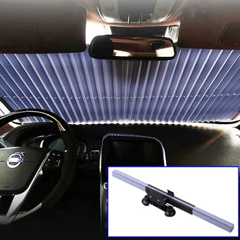 

Retractable Cars Front Windshield Heat Insulation Sun-proof Sun Visor Practical