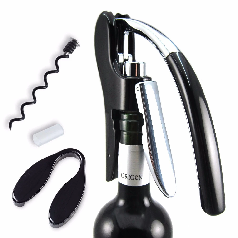 Professional Zinc Alloy Power Wine Opener Screwpull Corkscrew Bonus