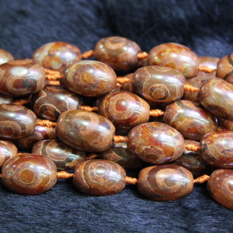 2strand 3 Red Eye Mystical Stone Necklace Spherical Beads 15.5&quot Tibetan Dzi Loose Gems Gate | Украшения и аксессуары