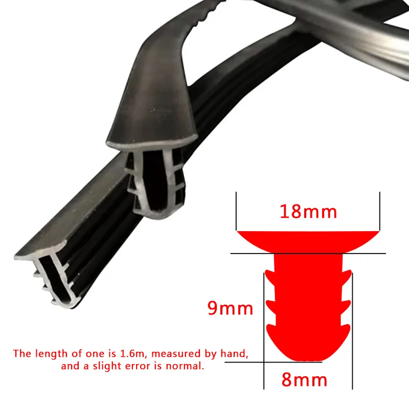 1,6 м u-образные Автомобильные Защитные уплотнительные полосы резиновая звукоизоляция края лобового стекла зазор уплотнительные полосы приборной панели отделка уплотнительная полоса