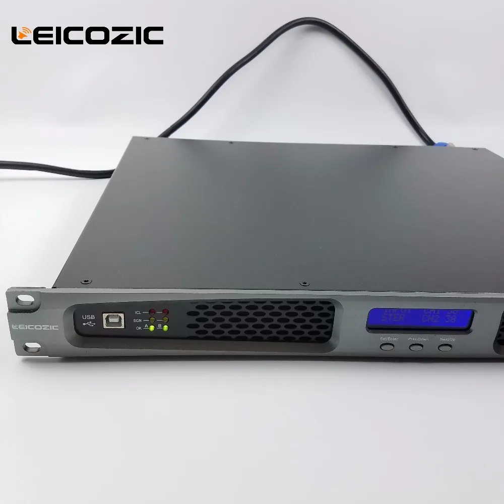 Leicozic DT2850 сценический усилитель мощности 1400 Вт x2 цифровой усилитель мощности усилитель высокой мощности класс d усилитель 1U стойка крепление Amp