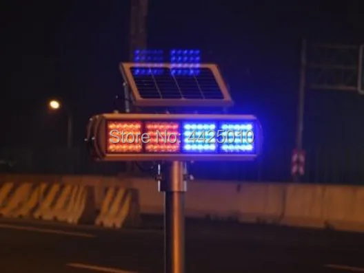 LED traffic signs LED solar safety flashing indicator Intersection LED safety warning light LED R+B