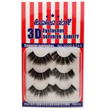 

Beautypapa Fake Lashes 3D Eyelashes False Silk Lash Volume Long Natural Eye Makeup Curl