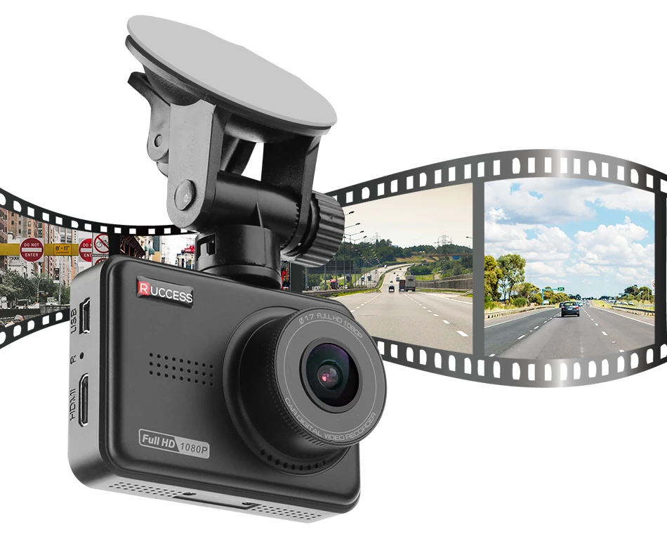 7 Ruccess H550 Dash Camera Car DVR FULL HD 1080P Novatek 96658 IMX323 WDR Parking Guard 170 Degree 2.45 inch IPS Screen