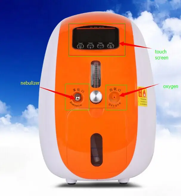 2L портативный полный Умный домашний кислородный концентратор, генератор с небулайзером работы компактный тихий Уход за здоровьем