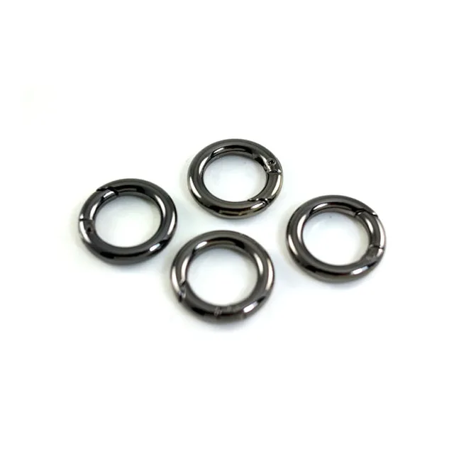 1 Inch Spring Gate Rings Gunmetal Finish 2 Pieces Purse Handbag 1 Inch Spring Gate Rings Gunmetal Finish 2 Pieces Purse Handbag Bag Making
