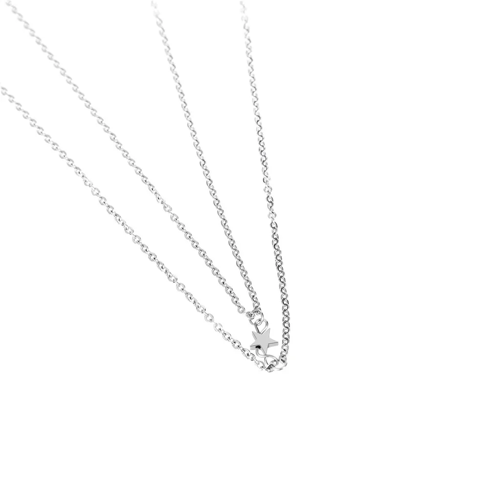 Цепочка Женская золотистая с кулоном в виде звезды|boho jewelry|women chainpendant necklace |