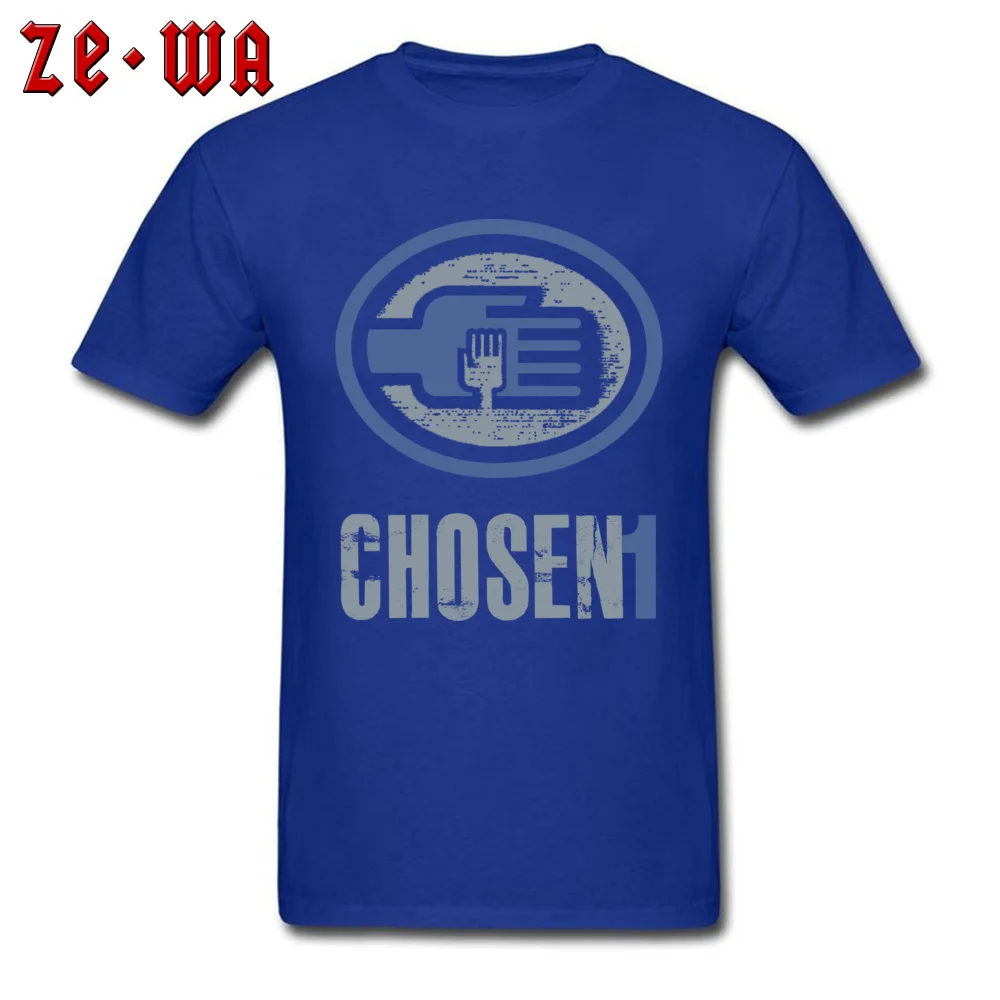 Chosen1 Printing Summer/Fall 100% Cotton O Neck Men Tops Shirts Print T Shirts Faddish Short Sleeve T Shirt Top Quality Chosen1 blue