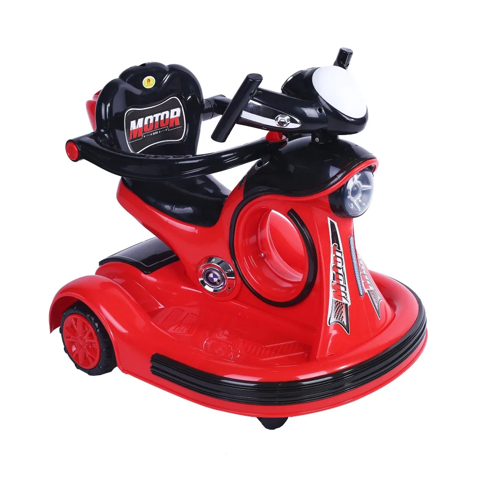 

360-degree rotating children's car remote control four-wheeled electric car can sit indoor indoor baby stroller child toy car ch