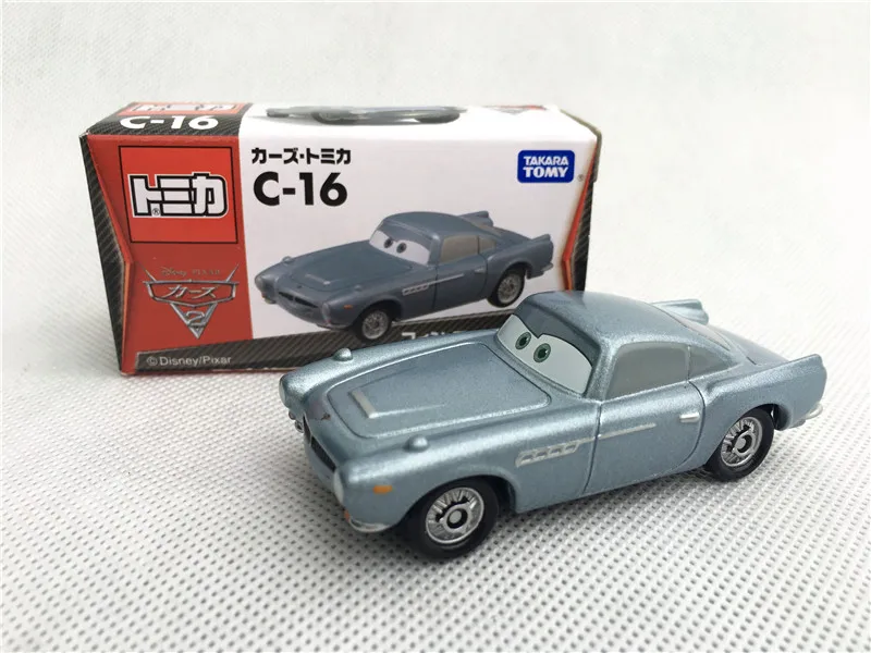 Tomy Tomica disney Pixar тачки Sheriff/King/Flo/Sally/Chick Hicks/Mater/Doc Hudson металлическая литая игрушеигрушечная машина новая в коробке - Цвет: C16