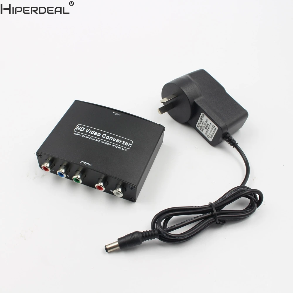 HIPERDEAL RGB компонент(YPbPr) видео+ R/L аудио адаптер конвертер HD tv в HDMI 1080P WP