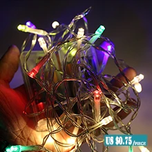 Yingtouman 2018 Новый год 31 В LED петарды свет открытие праздник красный фейерверк света Гирлянды светодиодные лампы 3 м 400LED