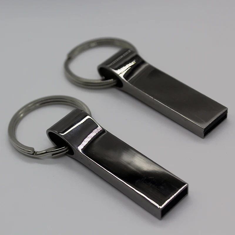 Metal Key Ring Pendrive 128GB USB Flash Drive 64GB 32GB 16GB 8GB High