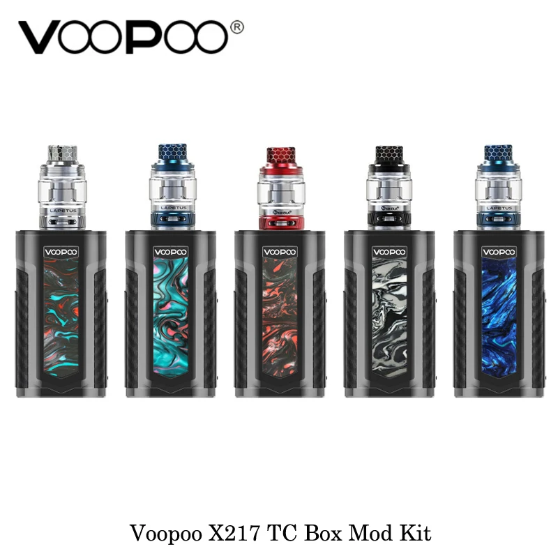 

electronic cigarettes VOOPOO X217 TC Box Mod 217W By 21700/20700/18650 Battery With Nikola Lapetus Sub Ohm Tank Vape Vaporizer