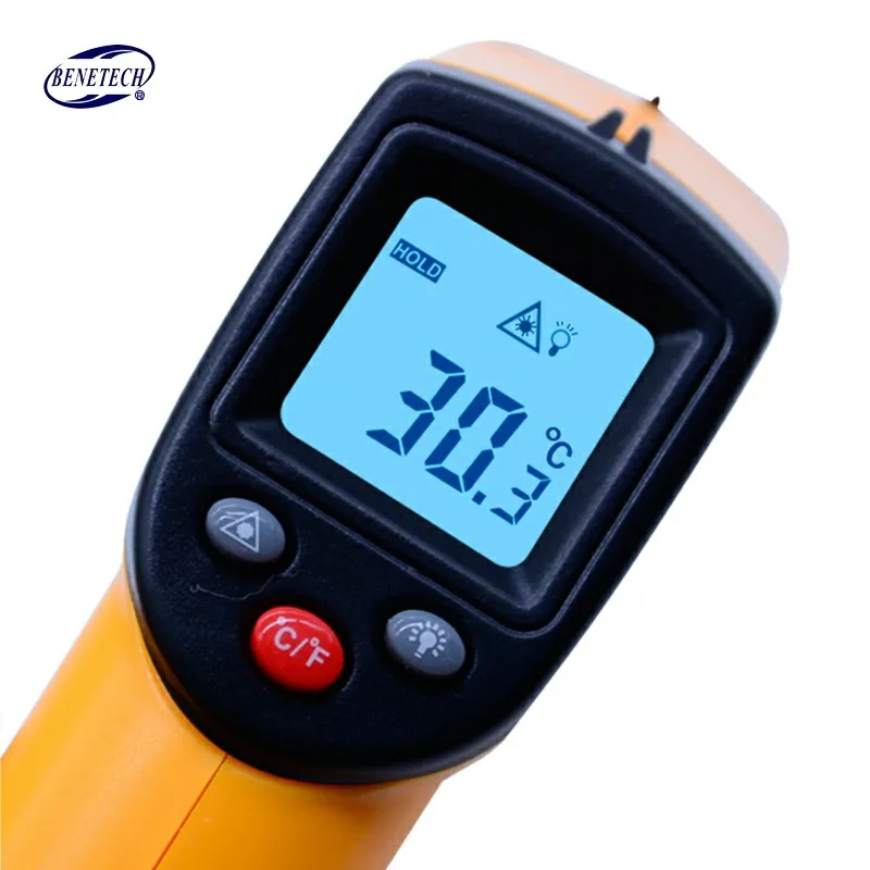GM320 Non-Contact IR Infrared Thermometer -50 to 380C Digital Laser Temperature Meter Sensor Gun Point non contact digital laser infrared thermometer type k input high temperature pyrometer ir laser point gun meter 50 to 1650 c