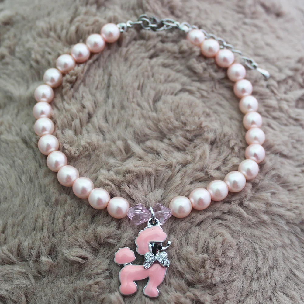 Ожерелье с жемчужинами для собак и кошек очаровательное ожерелье подвеска