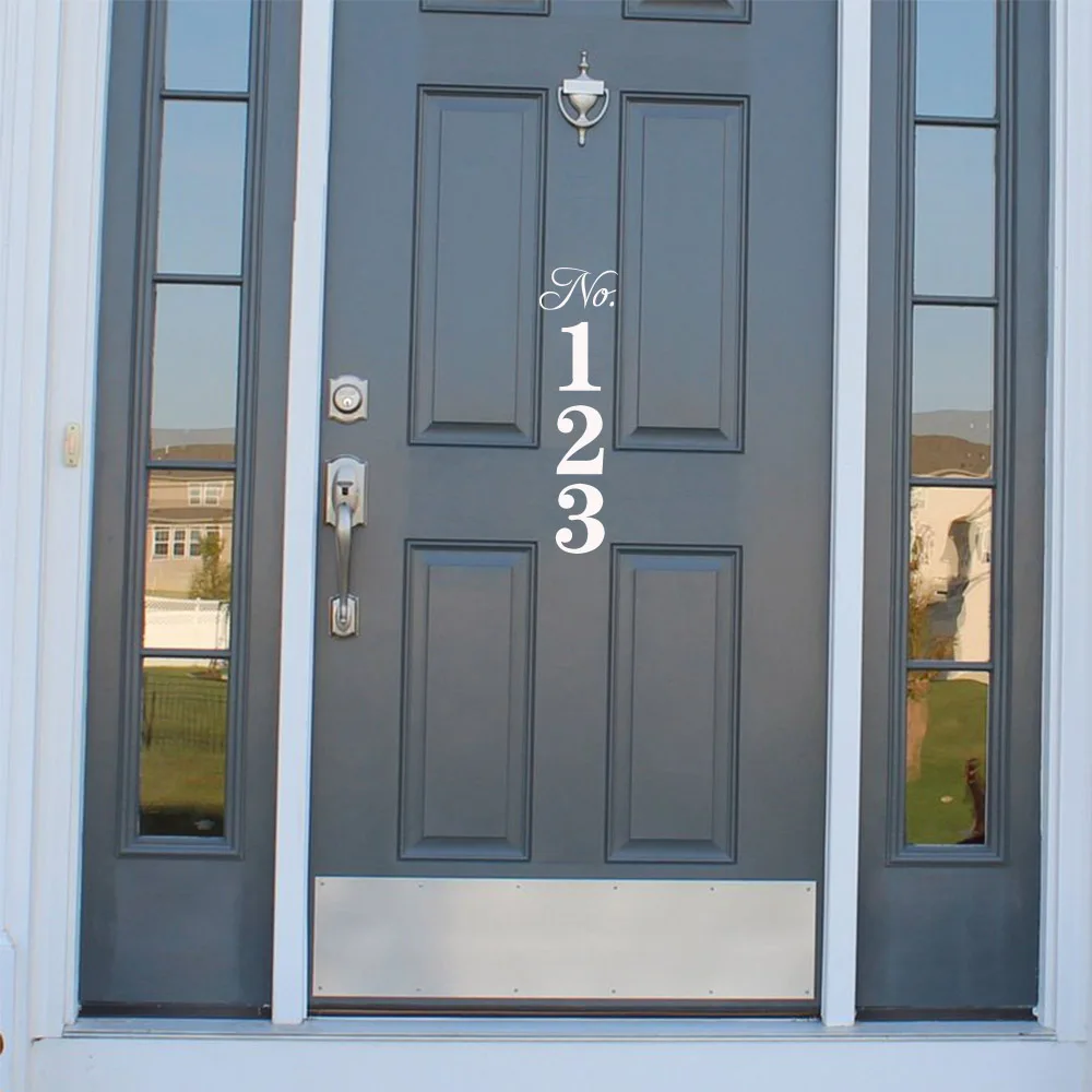 New Arrival Custom Number Doorplate Door Family Personalized Vinyl Sticker For Home Decor House Decoration Decals Modern