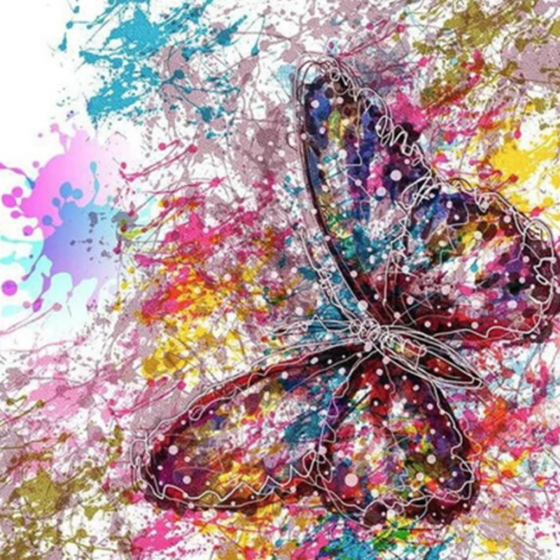 

Butterfly Diamond Painting Kit Diy Diamond Embroidery Mosaic Picture Rhinestone Handmade Kits Animal Pattern Home Decor