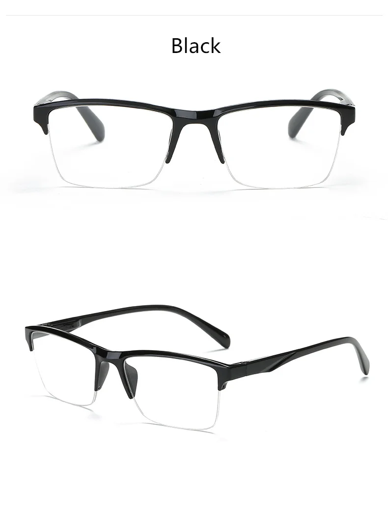 YOOSKE с плоскими стеклами и половинной рамкой, очки для чтения, Для женщин Ультра светильник пресбиопические очки Для мужчин очки при дальнозоркости,+ 1,0+ 1,25+ 1,5+ 1,75 до+ 4,0
