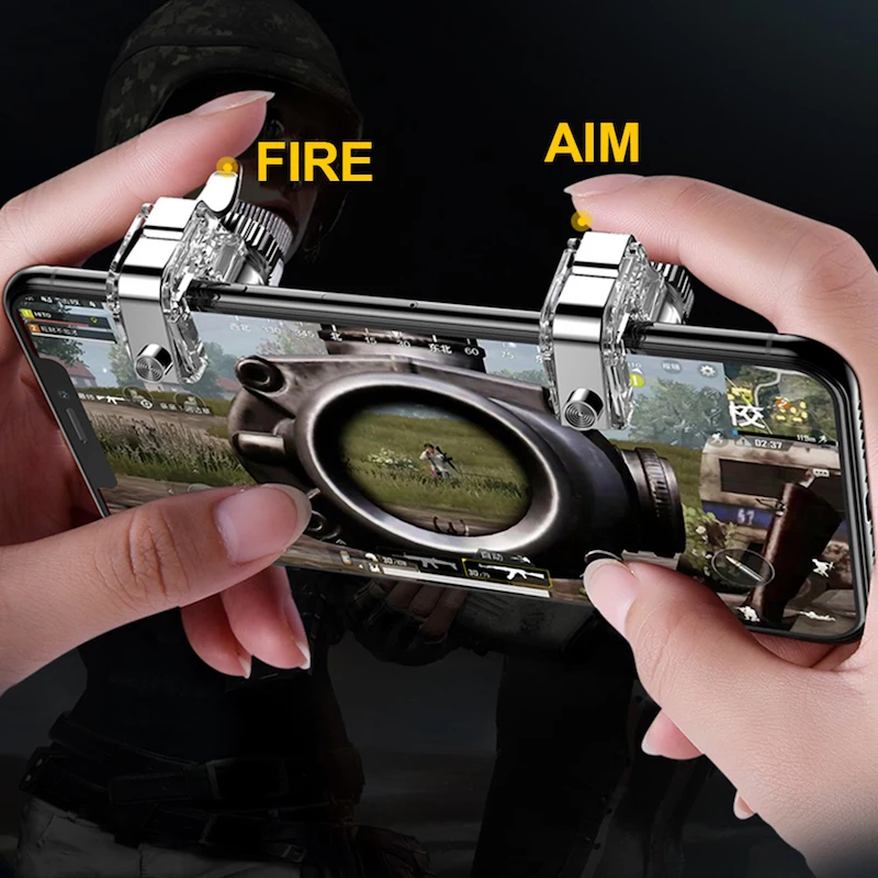 

PUBG Gamepad Improve Shooting Speed PUBG Controller With High Sensitive Joystick Metal L1 R1 Trigger For Free Fire PUBG Mobile