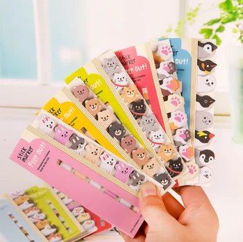 

8PCS Mini Kawaii Cartoon Animals Cat Panda Memo Pad Sticky Notes Memo Notebook Stationery Note Paper Stickers School Supplies