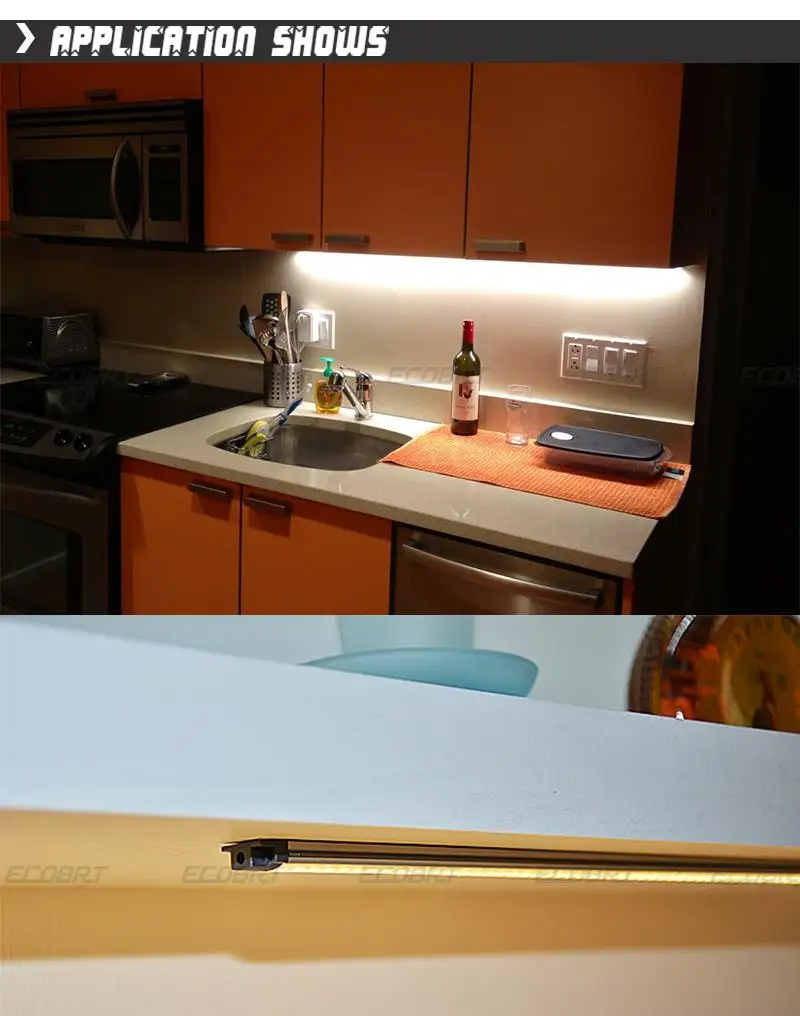 LED Aluminum Lamp 2pcs/lot 30cm Long 12V LED Cabinet Lights 3W Lighting Fixture bar for Furniture / Showcase / Wardrobe
