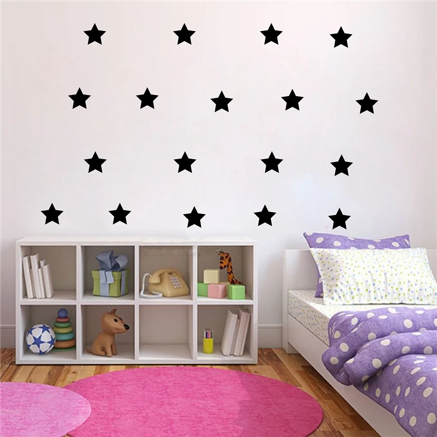 Decalcomania da parete con linee Starburst, adesivo in vinile per la famiglia, camera dei bambini, murale, simbolo della casa, design retrò, decorazione - Italia