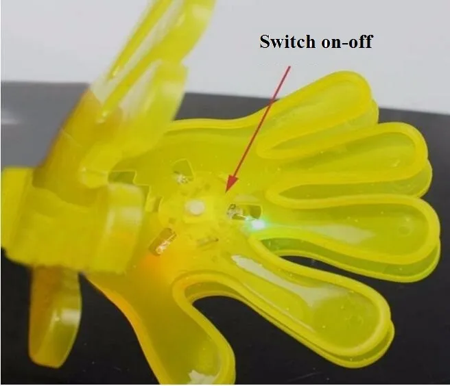 10 шт./лот 24 см светодиодной вспышкой люминесцентные стрелки хлопать световой вечеринок легкой руки хлопали устройство световой
