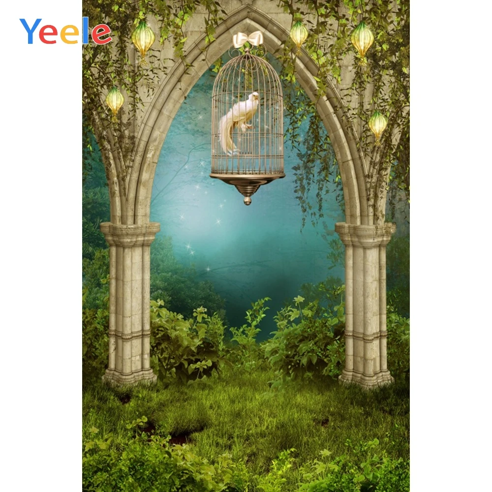 

Yeele Abstract Fairtale Palace Arch Birdcage Lamps Photography Backgrounds Vinyl Background For Photo Studio Custom Backdrops