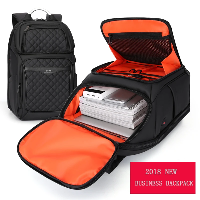 

Men's backpacks business USB charging 17 inch laptop backpack youth waterproof anti-theft large-capacity school bag travel bags