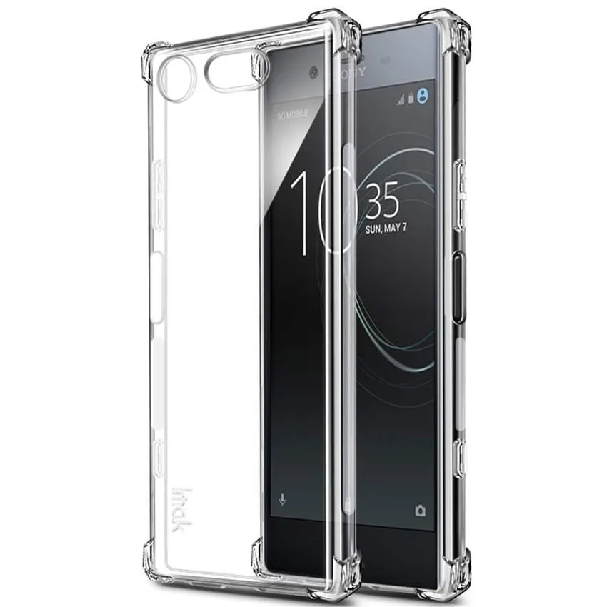 

IMAK Silky Anti-scratch TPU Phone Casing for Sony Xperia XZ1 Compact with Screen Protector - Transparent