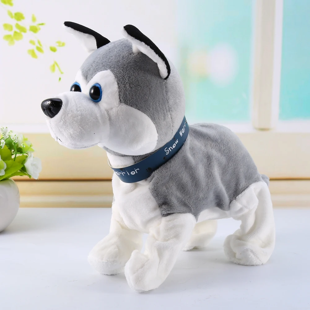 Звуковое управление электронные собаки Домашние животные милые прогулки милый Ленивец интерактивная электронная собака для детей