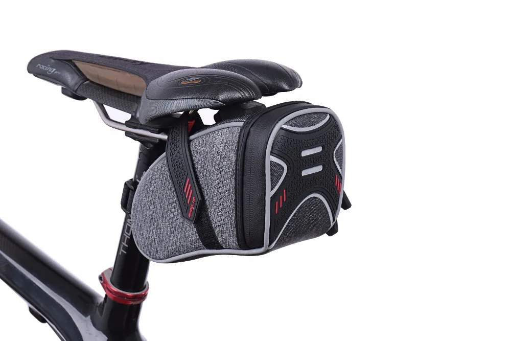 Free shipping wholesale MTB and road bicycle Saddle Bag Rainproof Reflective Cycling Bike With