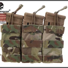 Emersongear Трехместный Open Top подсумок охоты Airsoftsports военный Пейнтбол подсумок Мультикам EM6355MC