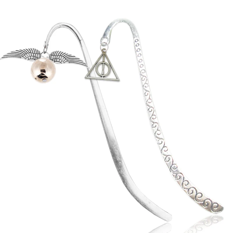 

Wing Snitch Metal Bookmark Harry Potter Charm Fashion Bookmark Binder Index Divider For Fans Reader Book Marque Page Mate Marker
