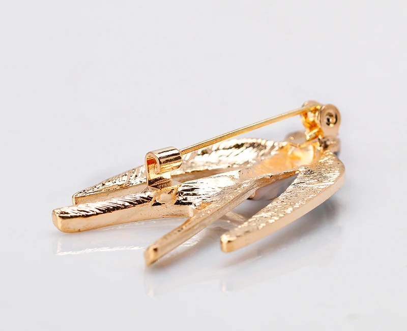 NIUYITID Classic Bird Brooch Enamel Pin Swallow Shape Scarf Pins Women Kids Suit Clothes Accessories Jewelry (1)