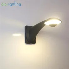 Роскошные наружные настенные светильники, Серый Черный лебедь светодиодный светильник для крыльца, настенное освещение для кофейного бара, художественное декоративное водонепроницаемое освещение