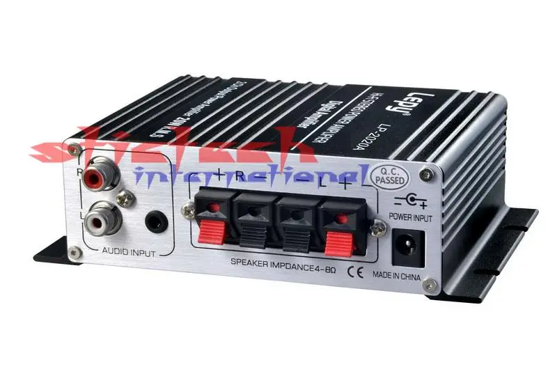 DHL или FedEx 50 комплектов Lepy LP-2020A HiFi цифровая стереосистема с защитой от перегрузки по току с инфракрасным пультом дистанционного управления