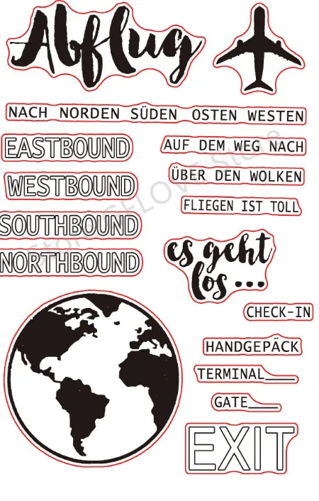 

German Transparent Clear Silicone Stamp/Seal for DIY scrapbooking/photo album Decorative clear stamp A1162